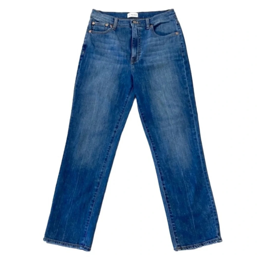 The Drop Wash Coastline High Rise Ankle Straight Leg Denim Jeans Size 29